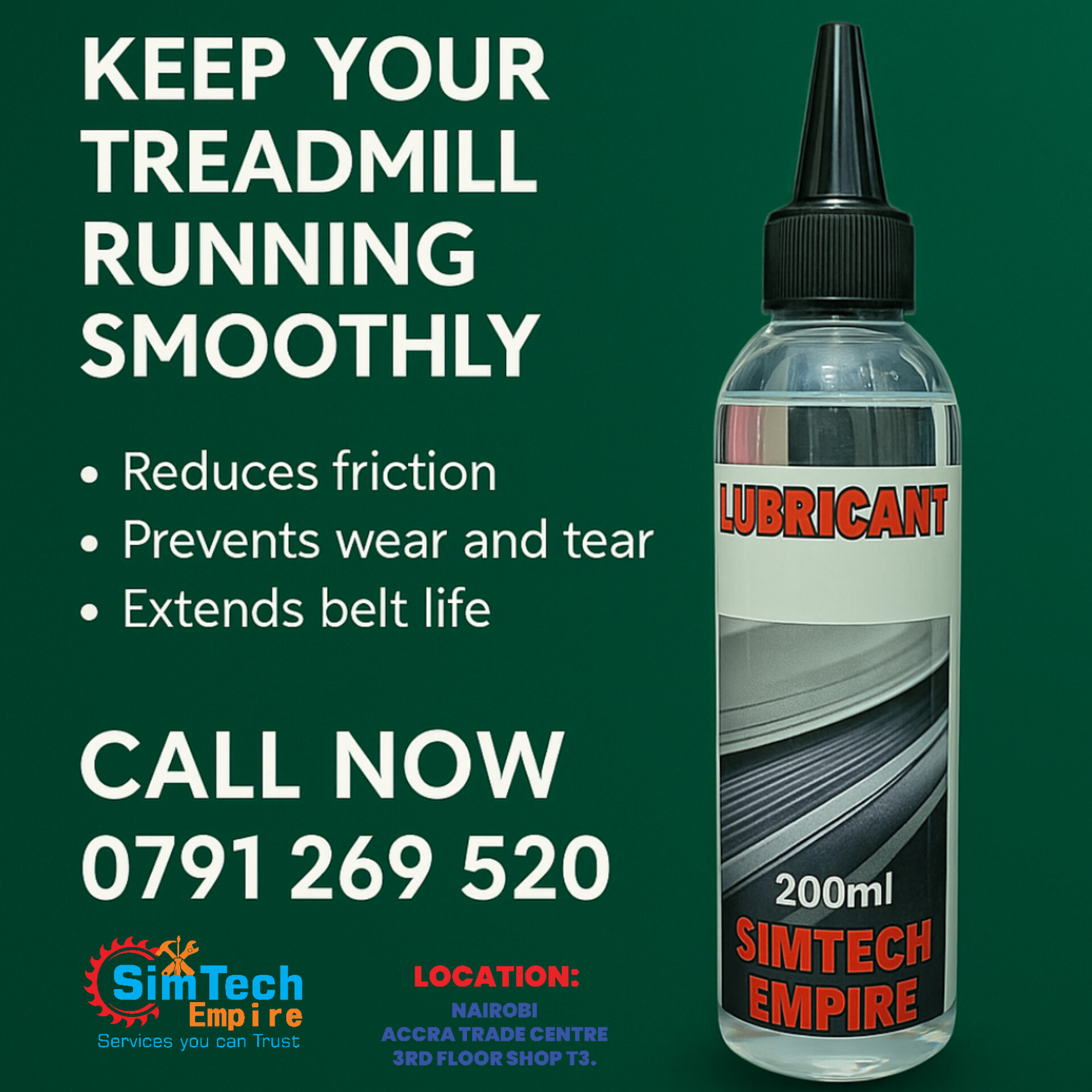 Treadmill lubricant